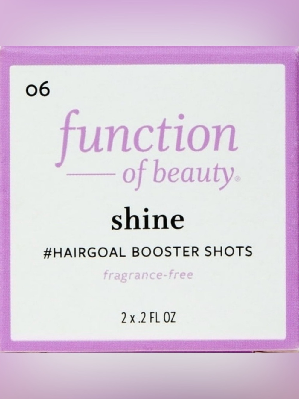 Shine Hair Booster Shots - Purple (Fragrance-Free)